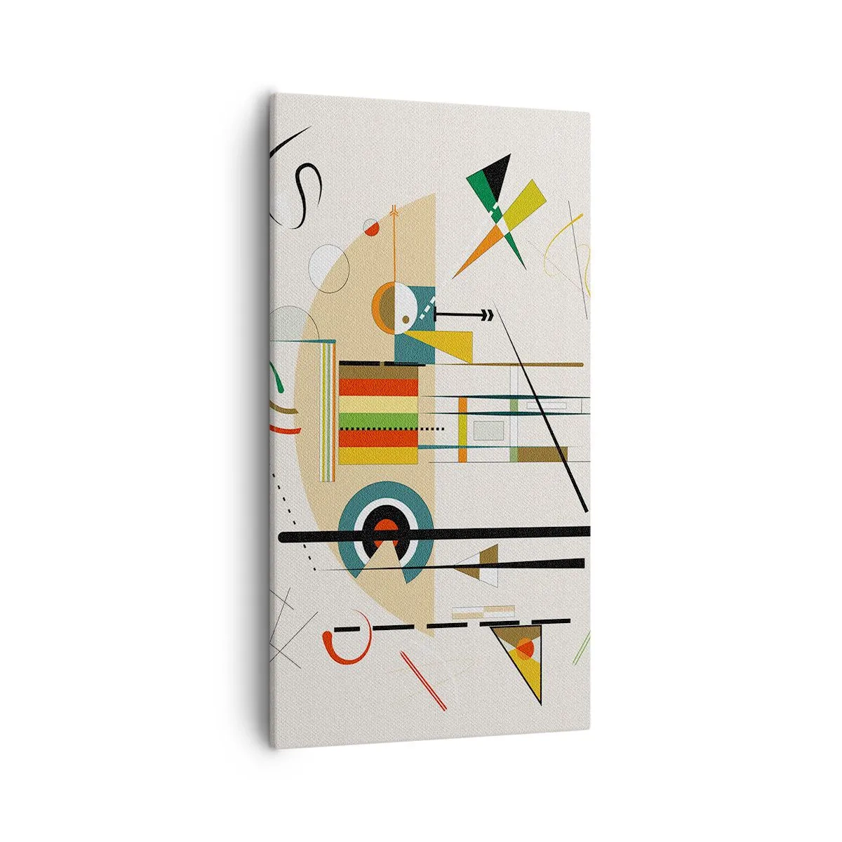 Quadro em tela - E o mundo ri - 55x100 cm