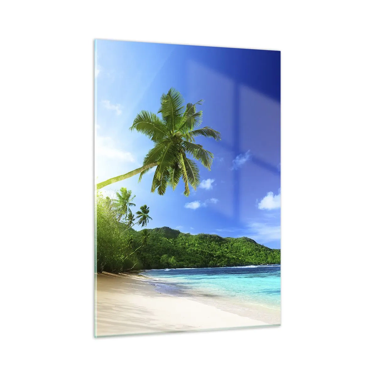 Quadro em vidro - Toque suave dos trópicos - 50x70 cm