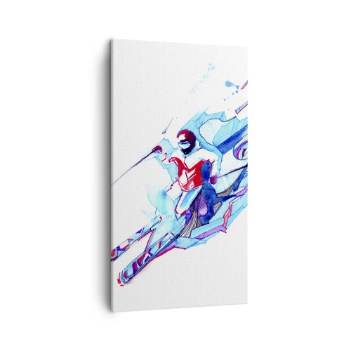 Quadro em tela - A corrida louca pela alegria - 45x80 cm