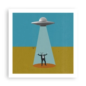 Pôster - Encontro próximo - 60x60 cm