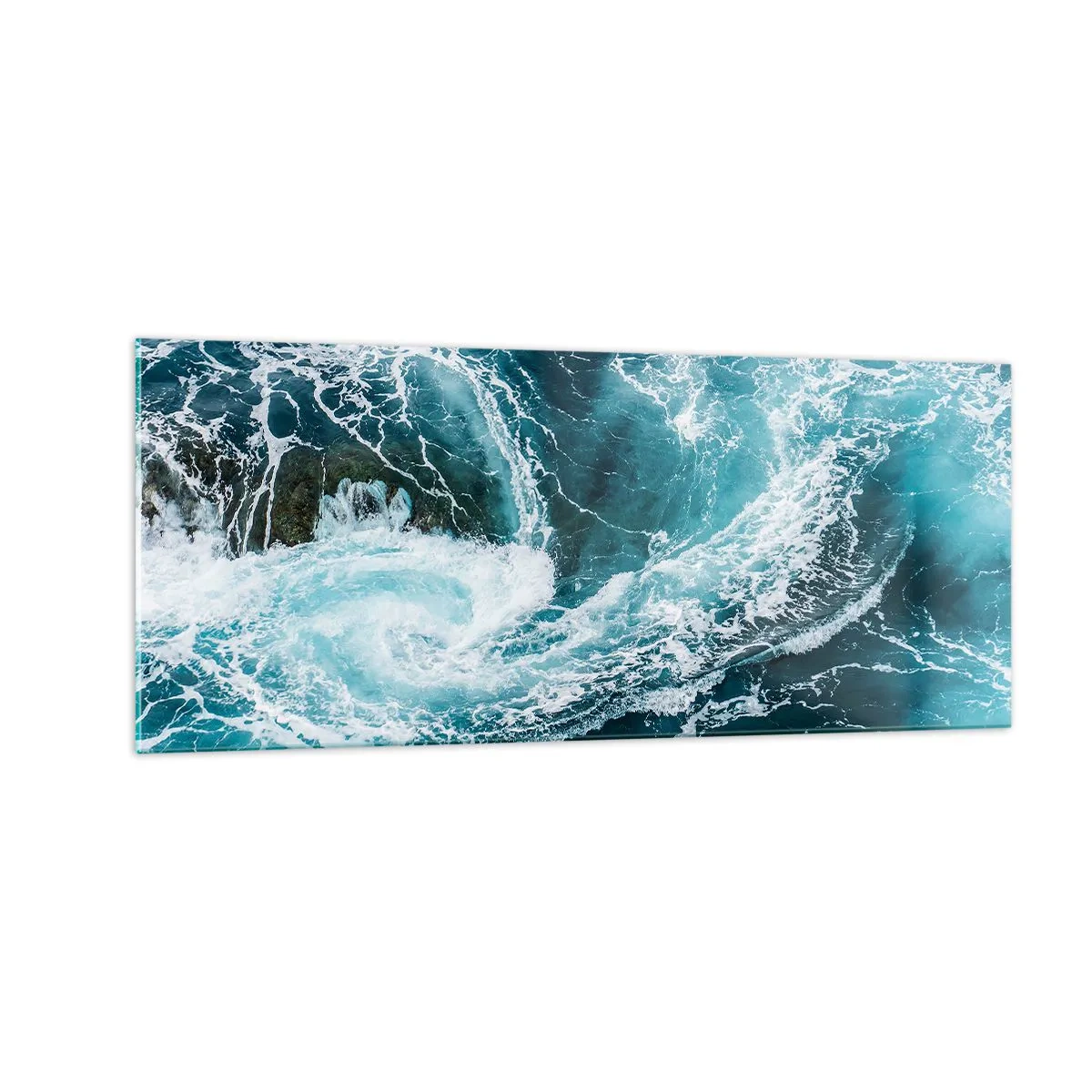 Quadro em vidro - Portões para o Interior da Terra - 100x40 cm