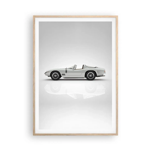 Pôster com moldura de carvalho claro - A promessa de diversão - 70x100 cm