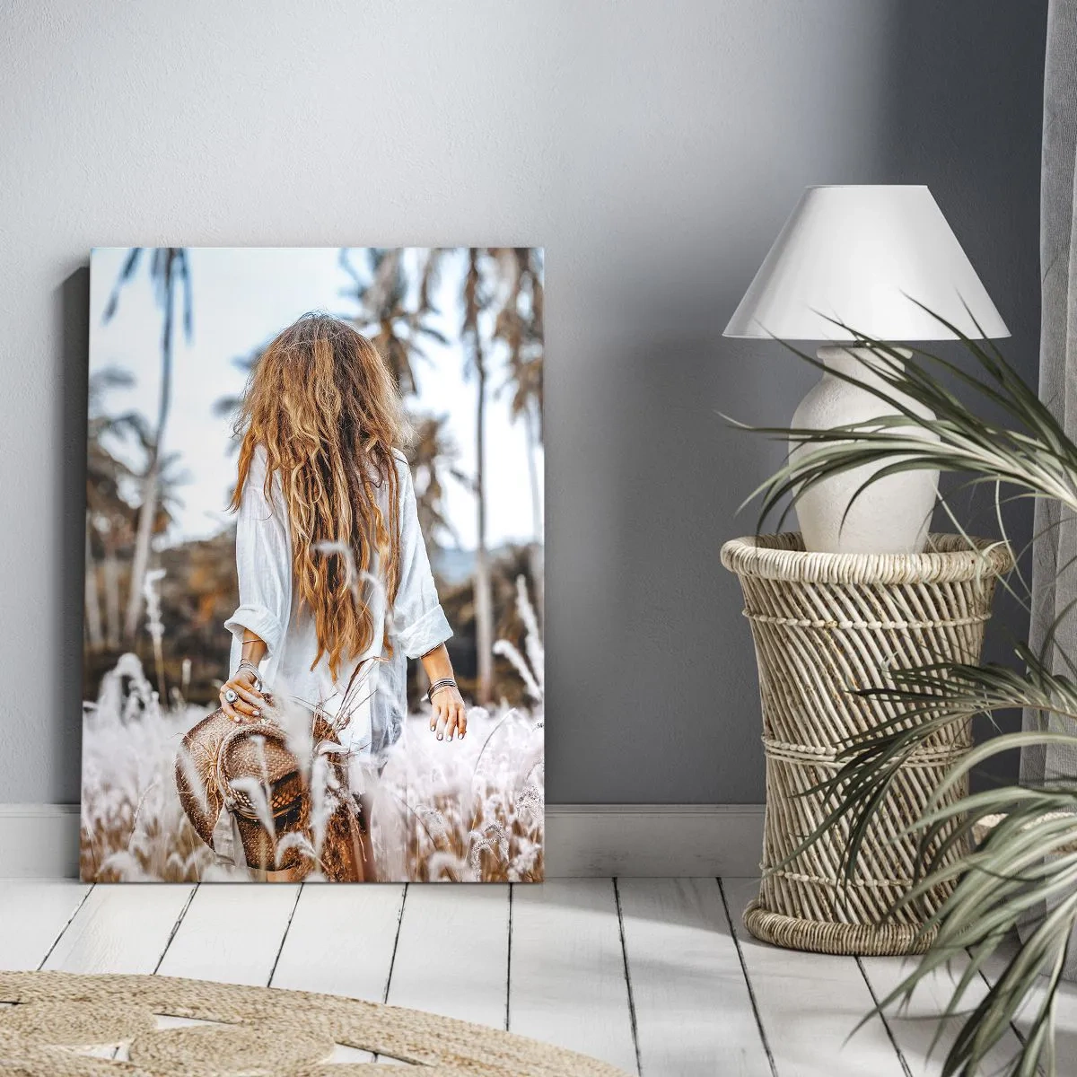 Quadro em tela - Nascida da maciez da relva - 50x70 cm