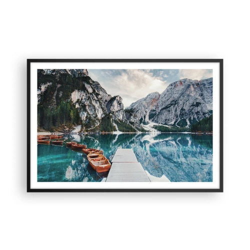 Pôster com moldura preta - Vamos mostrar-lhe a beleza - 91x61 cm