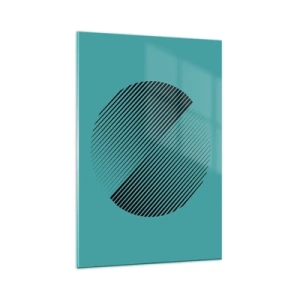 Quadro em vidro - Círculo – uma variação geométrica - 80x120 cm