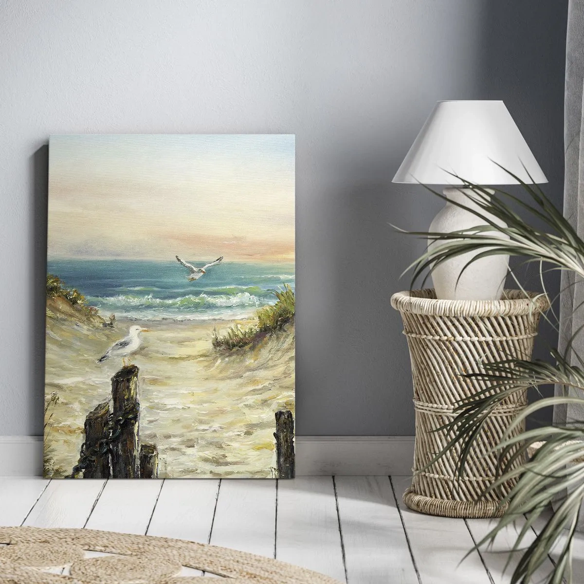 Quadro em tela - Refúgio sem vento - 50x70 cm