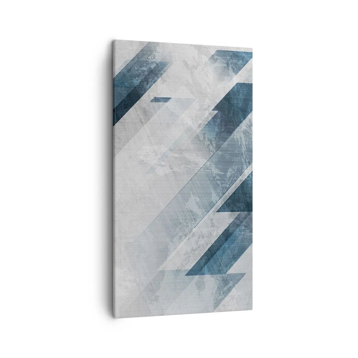 Quadro em tela - Arte espacial – movimento cinzento - 45x80 cm