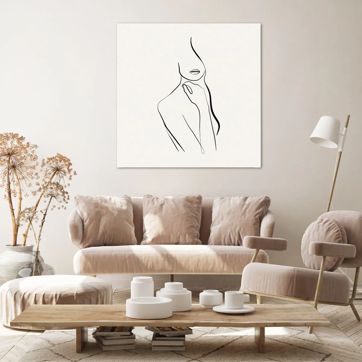 Quadro em tela - Uma onda de melancolia - 70x70 cm