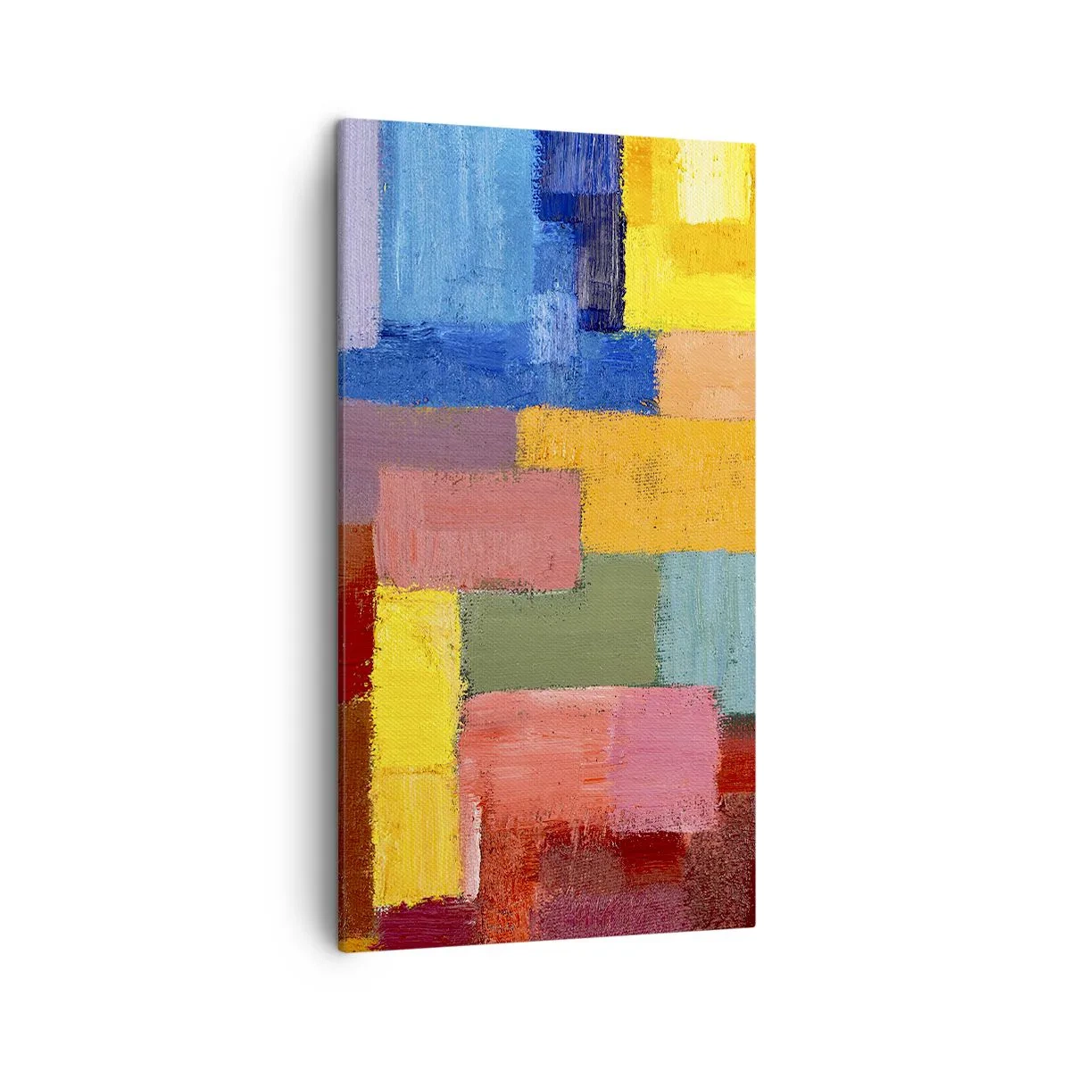 Quadro em tela - Cada um diferente, todos coloridos - 45x80 cm