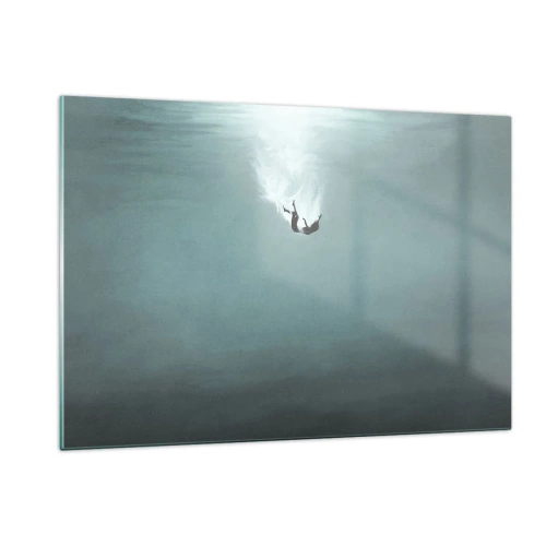 Quadro em vidro - Nos braços do oceano - 120x80 cm