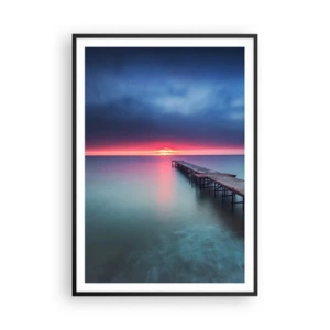 Pôster com moldura preta - Entre o céu e a terra - 70x100 cm