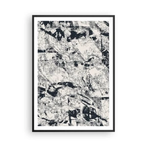 Pôster com moldura preta - Interpenetração de opostos - 70x100 cm