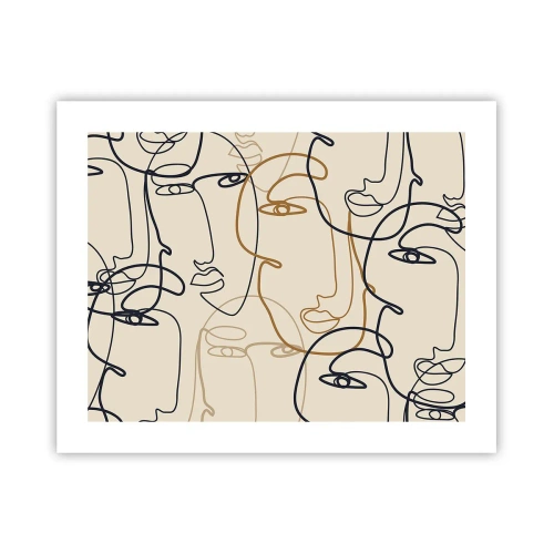 Pôster - Retrato multiplicado - 50x40 cm