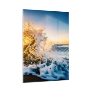 Quadro em vidro - Diversão na areia - 50x70 cm