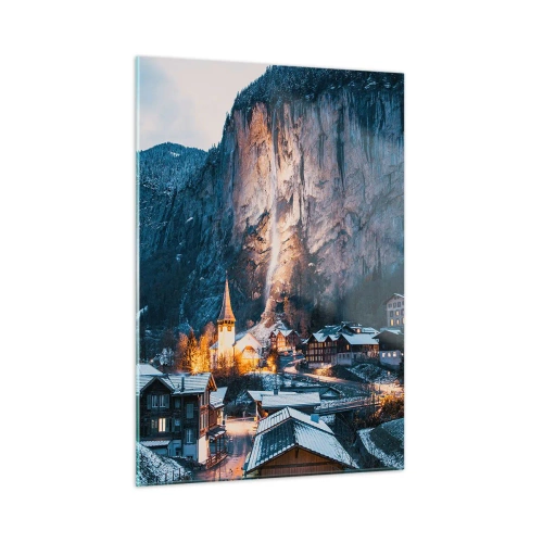 Quadro em vidro - O espírito luminoso do inverno - 50x70 cm