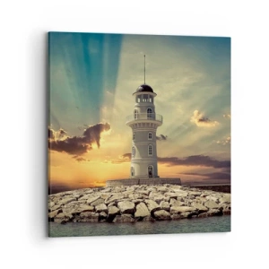 Quadro em tela - Luz - Bondade - Beleza - 70x70 cm