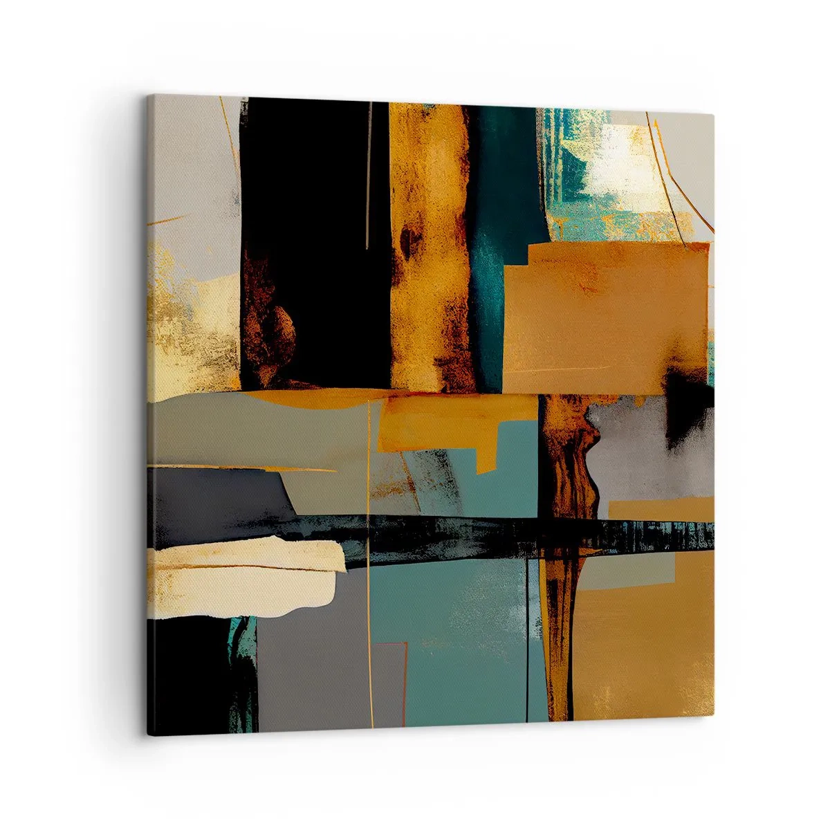 Quadro em tela - Abstração – luz e sombra - 50x50 cm