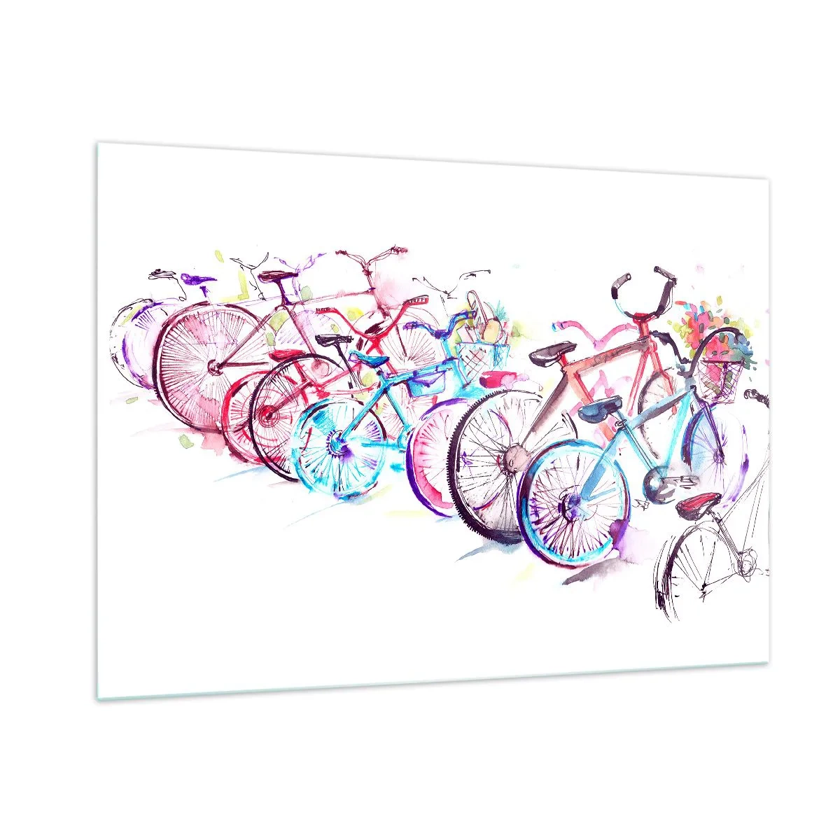 Quadro em vidro - Reunião do Clube Antimoto  - 100x70 cm