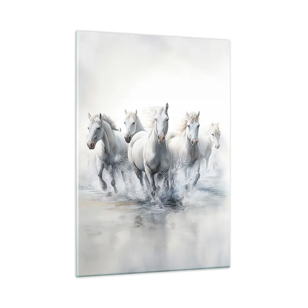 Quadro em vidro - Magia branca - 50x70 cm