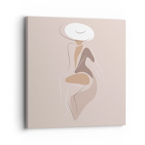 Quadro em tela - Ser uma dama - 30x30 cm