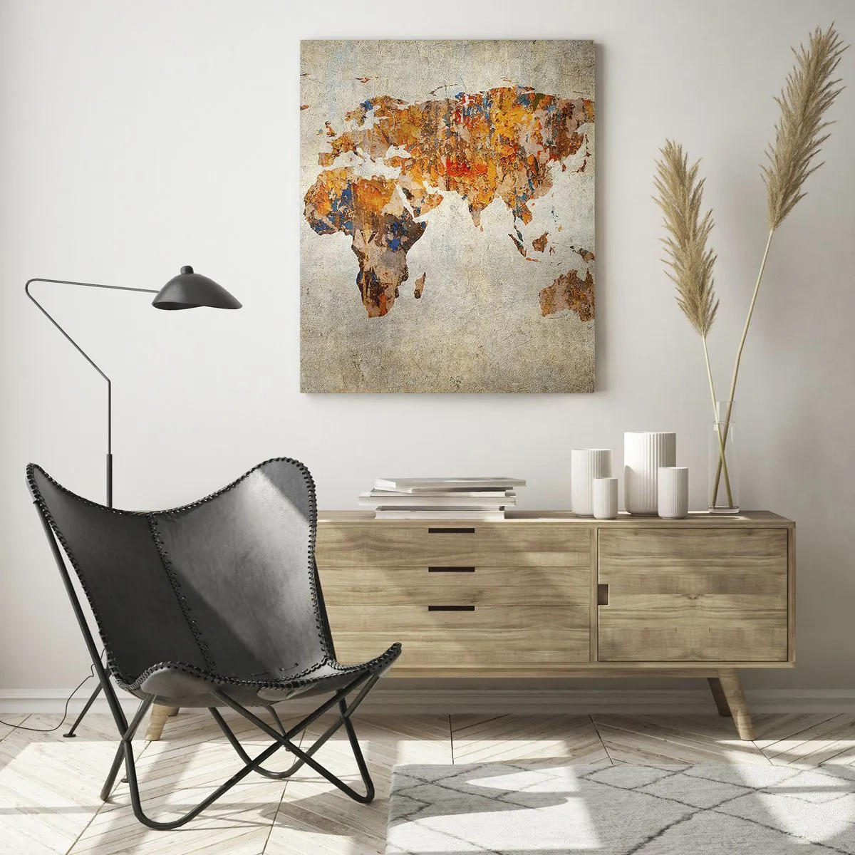 Quadro em vidro - Um mundo verdadeiramente grande - 50x70 cm
