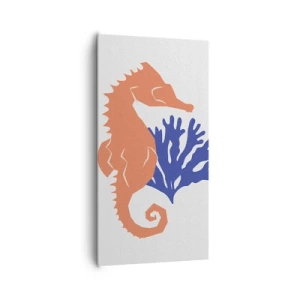 Quadro em tela - Em um prado subaquático - 65x120 cm