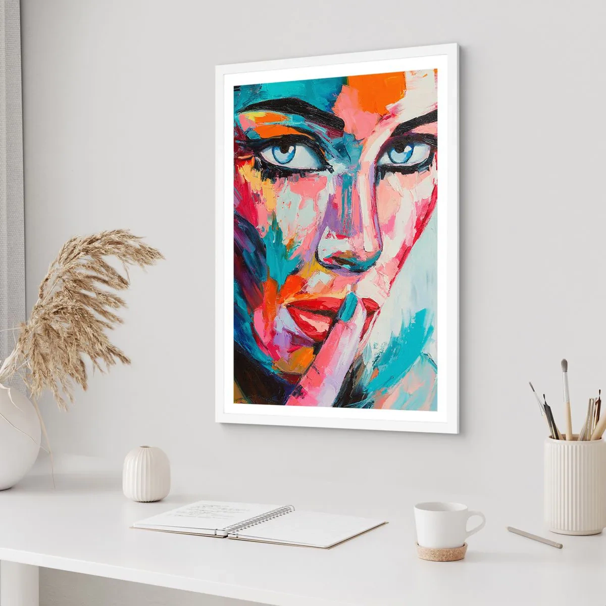 Pôster em moldura branca - O nosso primeiro segredo - 30x40 cm