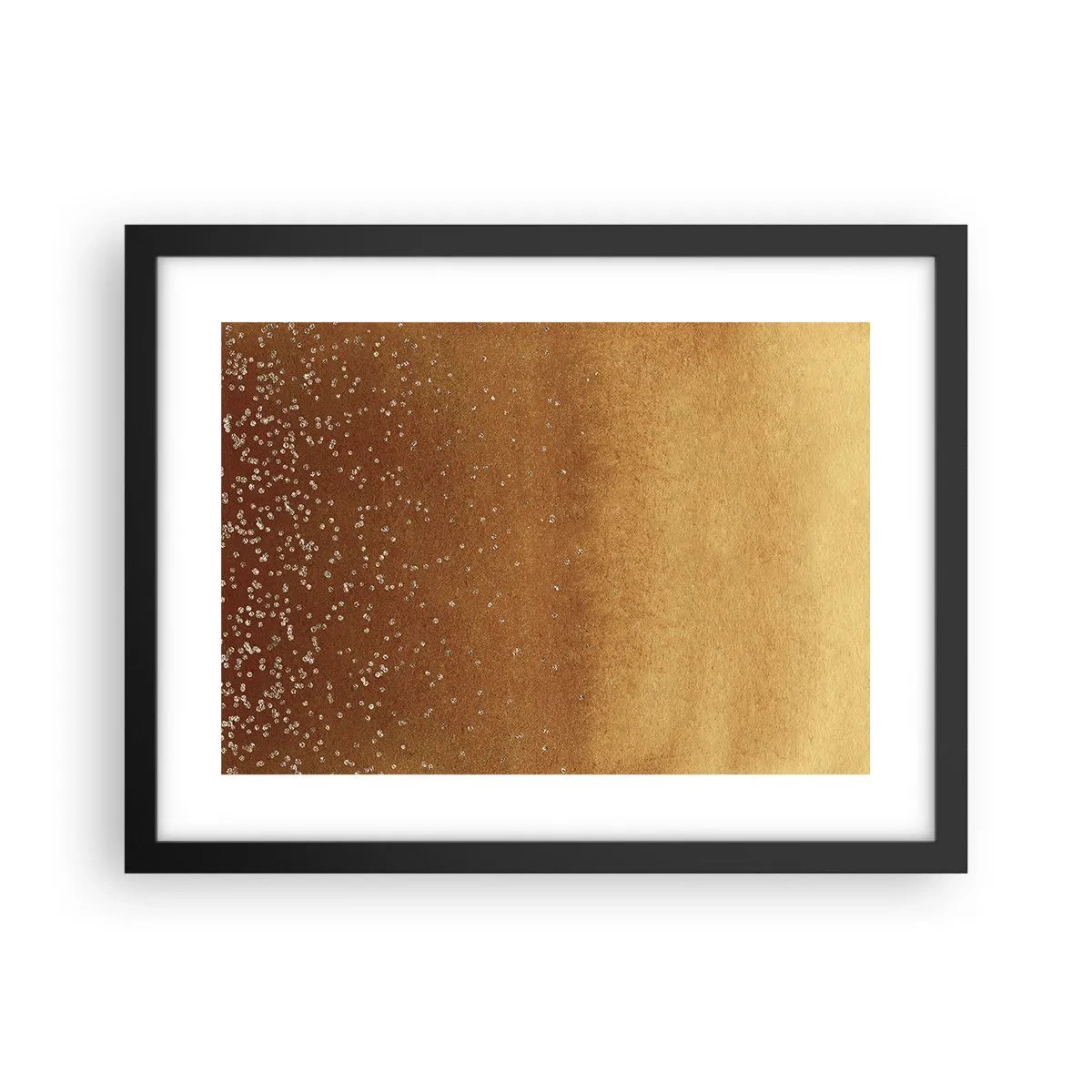 Pôster com moldura preta - O nascimento da luz - 40x30 cm