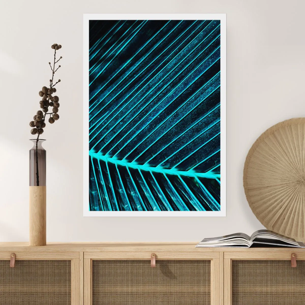 Pôster - Textura verde - 30x40 cm