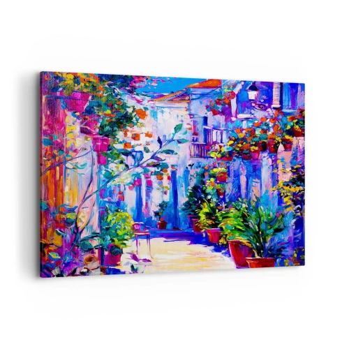 Quadro em tela - Impressão - rua italiana - 120x80 cm