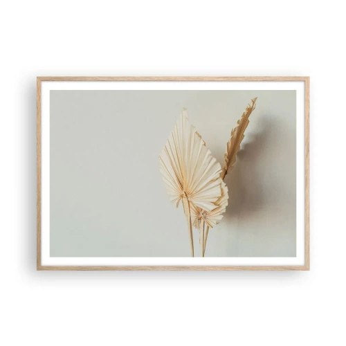 Pôster com moldura de carvalho claro - Quando precisas de alívio - 100x70 cm