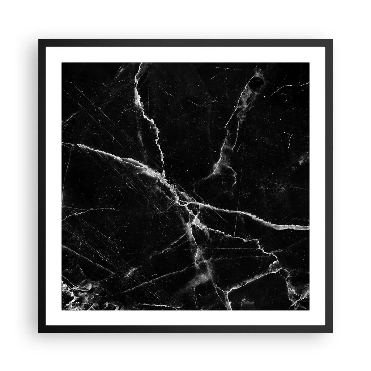 Pôster com moldura preta - A vida secreta da pedra - 60x60 cm