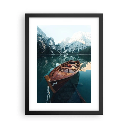 Pôster com moldura preta - Como em vidro pintado - 30x40 cm