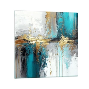 Quadro em vidro - Tudo flui - 70x70 cm
