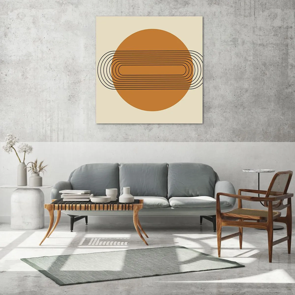 Quadro em vidro - O plano perfeito - 60x60 cm