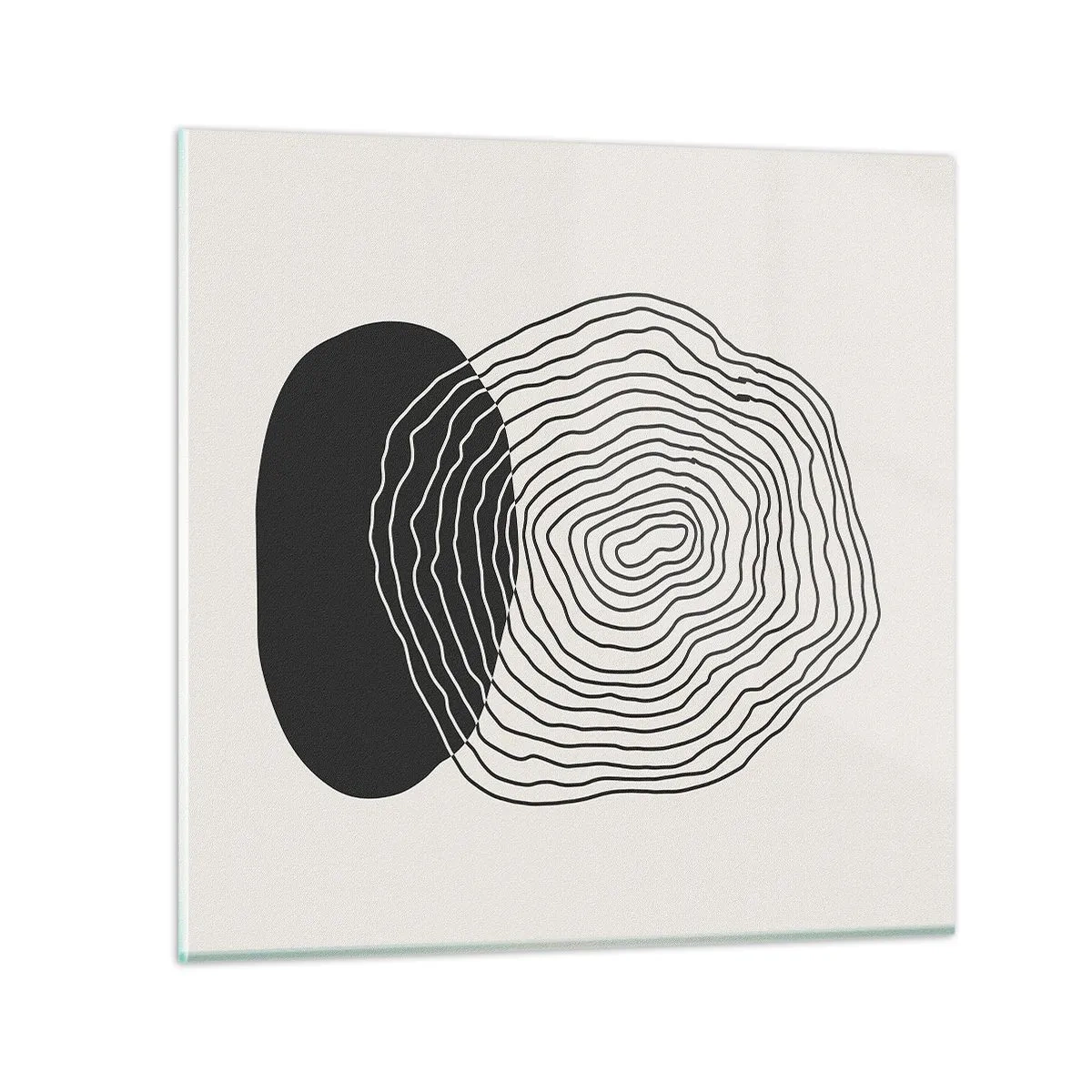 Quadro em vidro - Duração e vibração - 70x70 cm