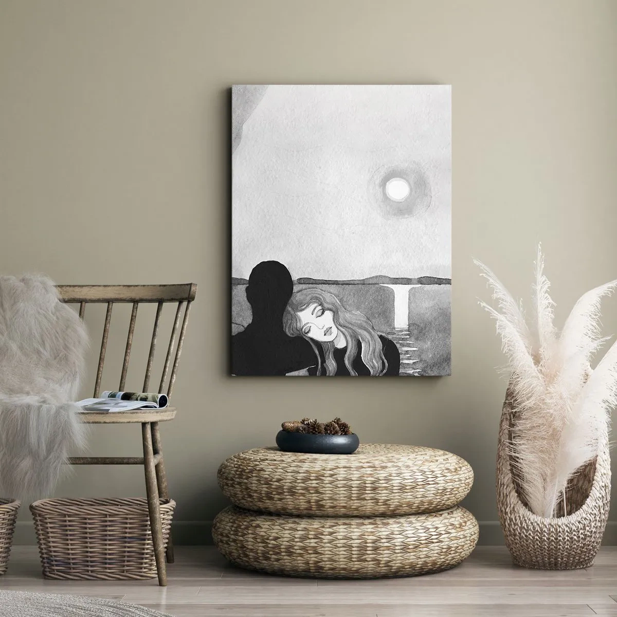 Quadro em tela - Sempre misteriosa - 80x120 cm