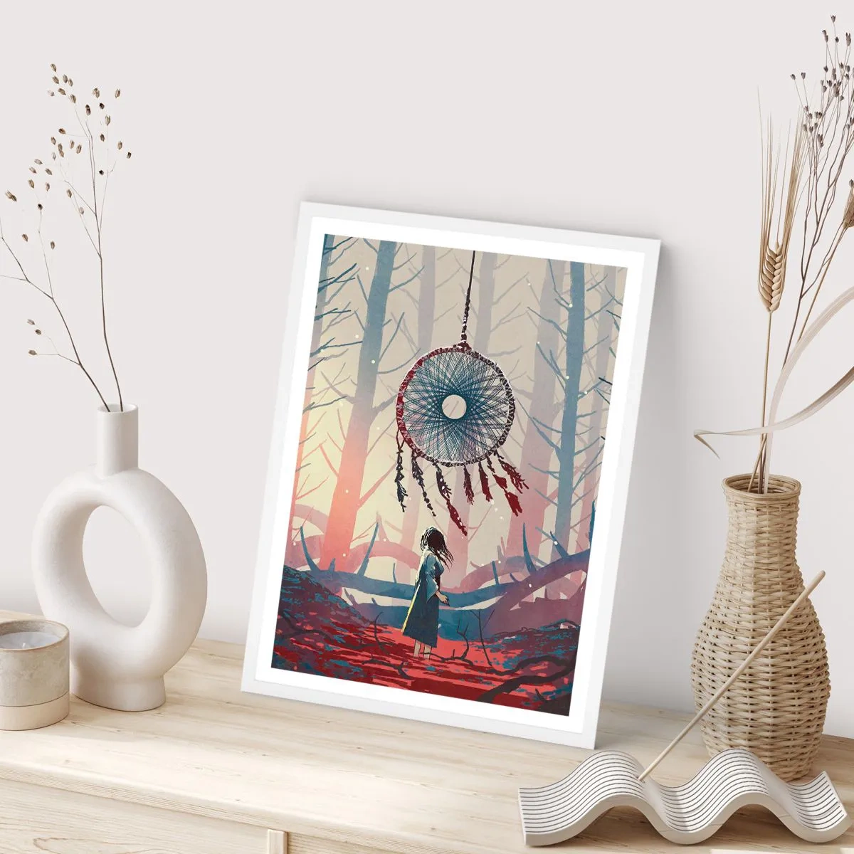 Pôster em moldura branca - O ritual secreto da felicidade - 40x50 cm