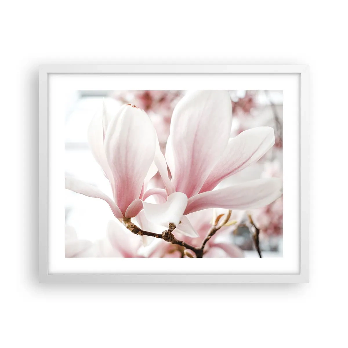 Pôster em moldura branca - Sensibilidade infinita - 50x40 cm