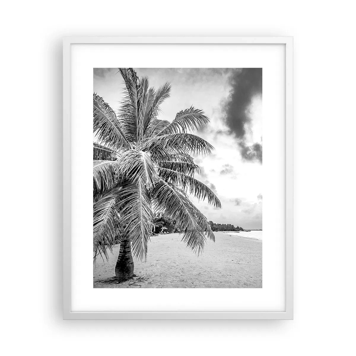 Pôster em moldura branca - Quando anseia por solidão... - 40x50 cm