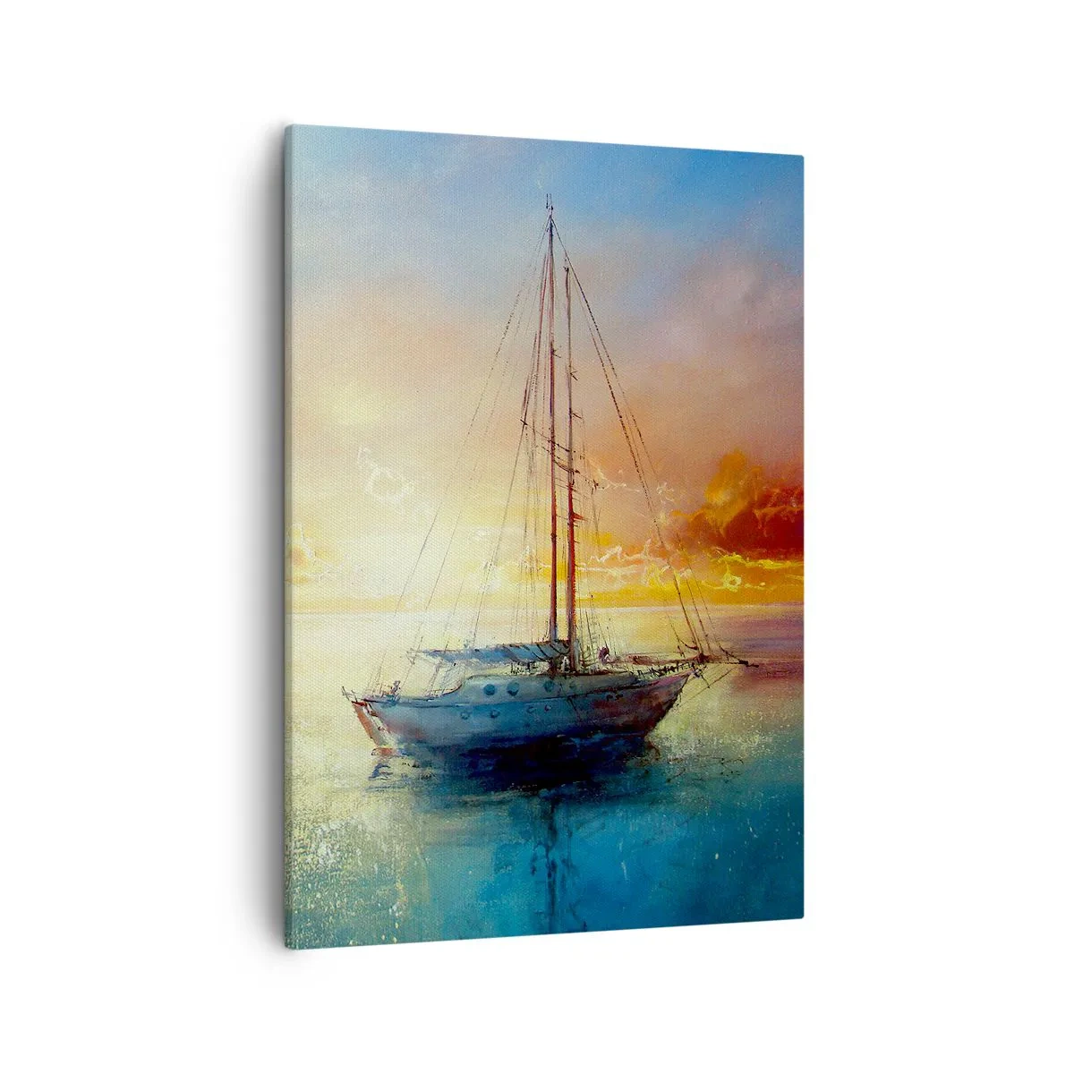 Quadro em tela - Na baía dourada - 50x70 cm