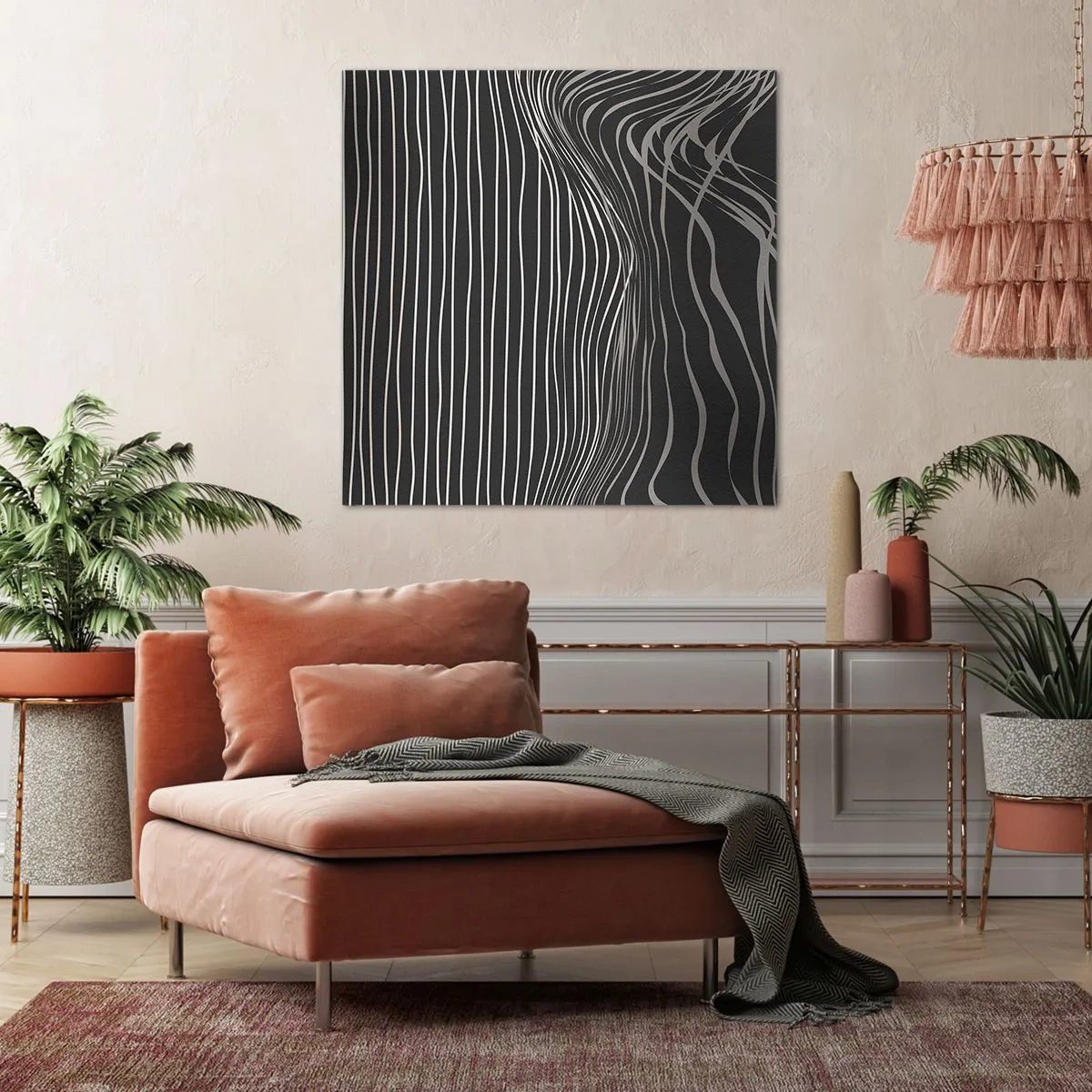 Quadro em tela - Ritmo e sotaque - 70x70 cm