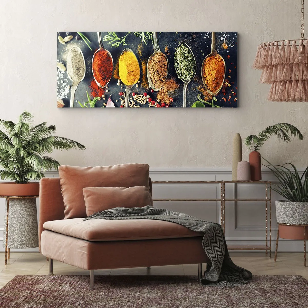 Quadro em tela - Magia culinária - 90x30 cm