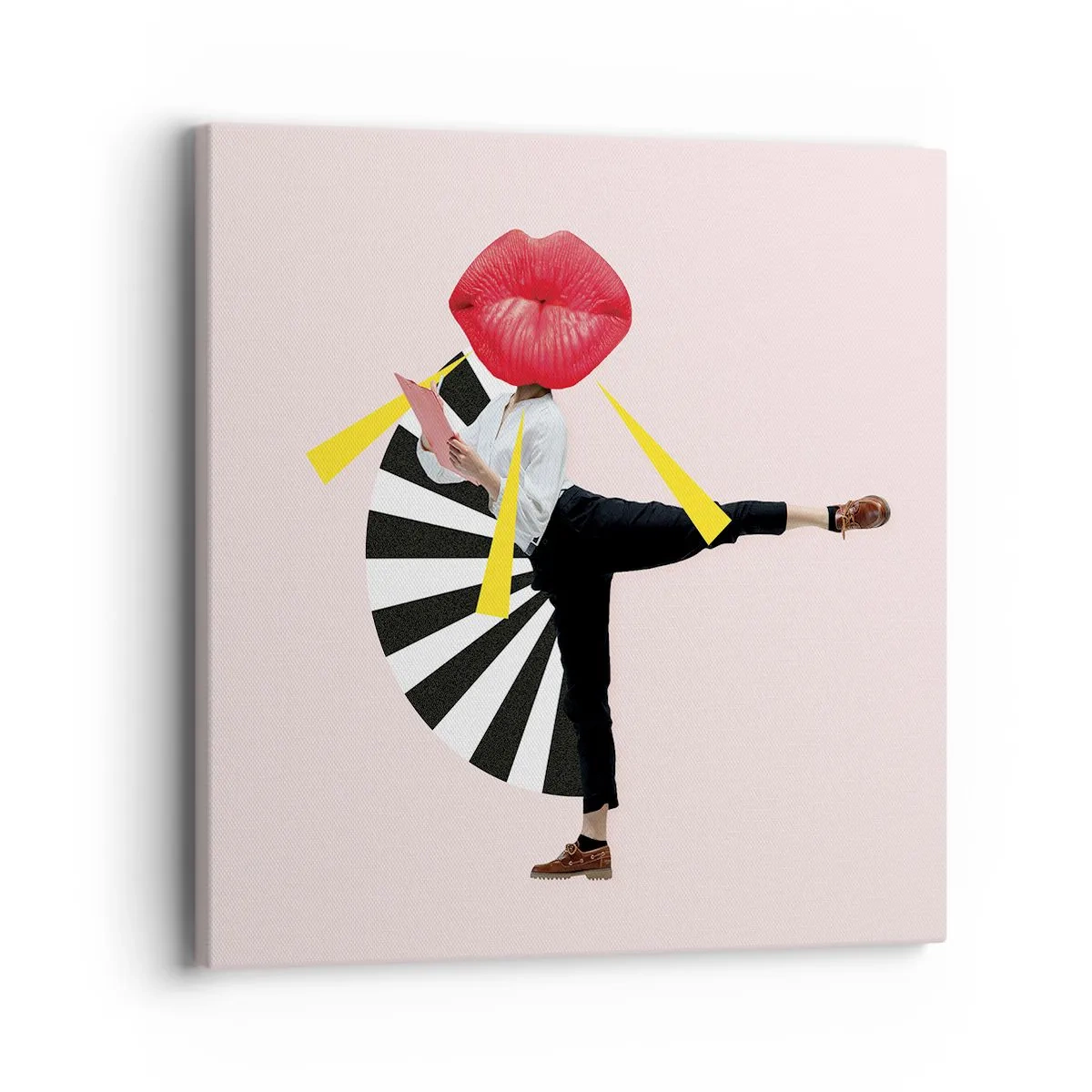 Quadro em tela - Arte pop surreal - 40x40 cm