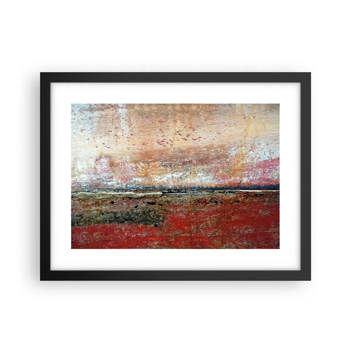 Pôster com moldura preta - Talvez seja o mar - 40x30 cm