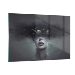 Quadro em vidro - E os planetas estão a enlouquecer... - 120x80 cm