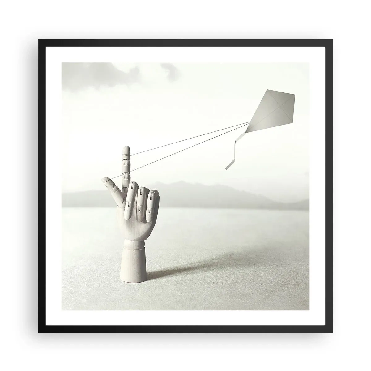 Pôster com moldura preta - Prova de força - 60x60 cm