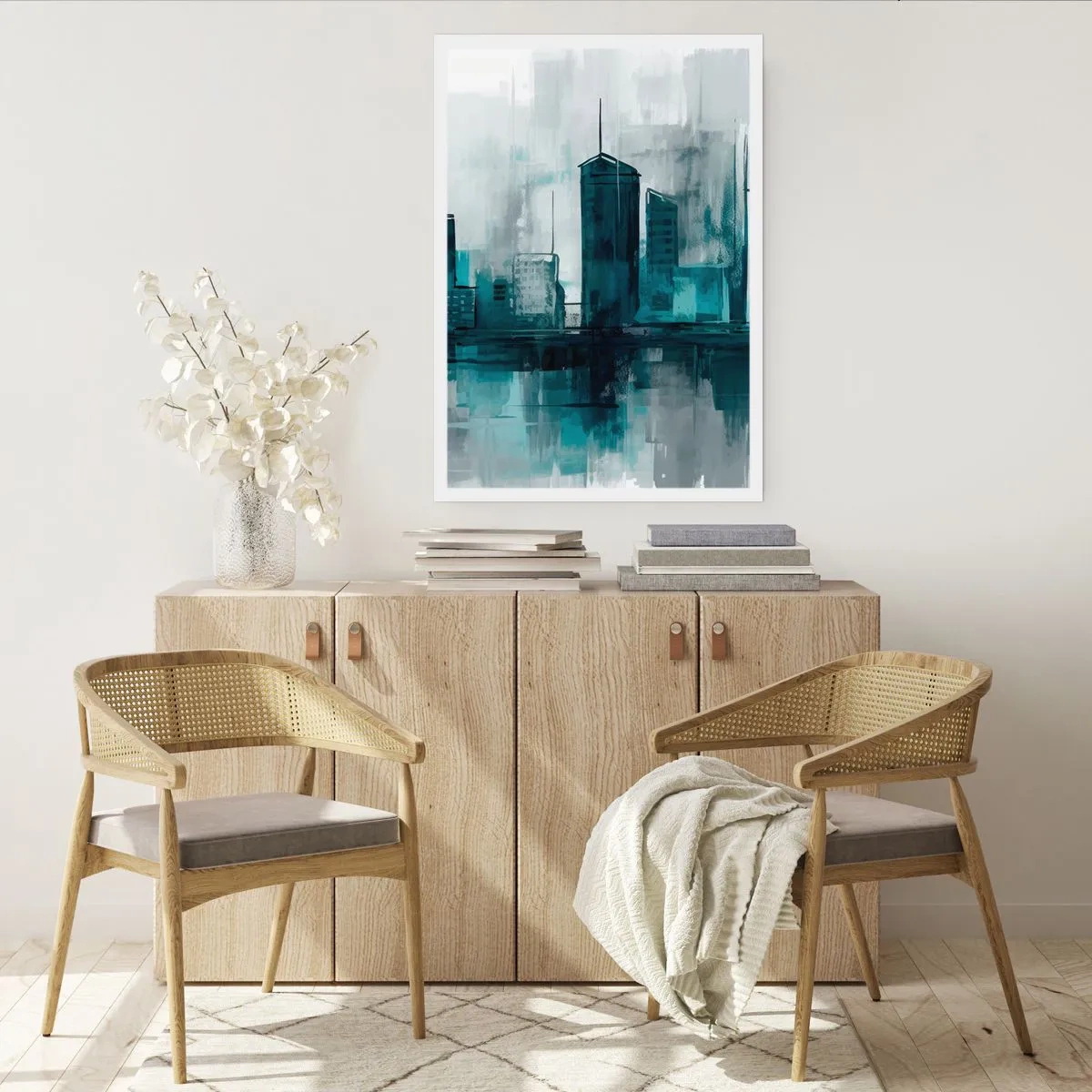 Pôster - Uma cidade da cor da chuva - 50x70 cm