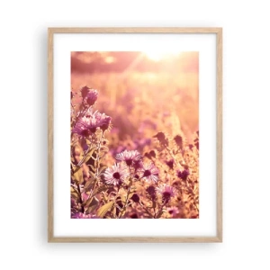 Pôster com moldura de carvalho claro - Antes do verão acabar - 40x50 cm