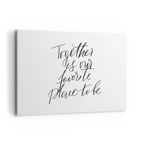 Quadro em tela - Também sente isso? - 120x80 cm